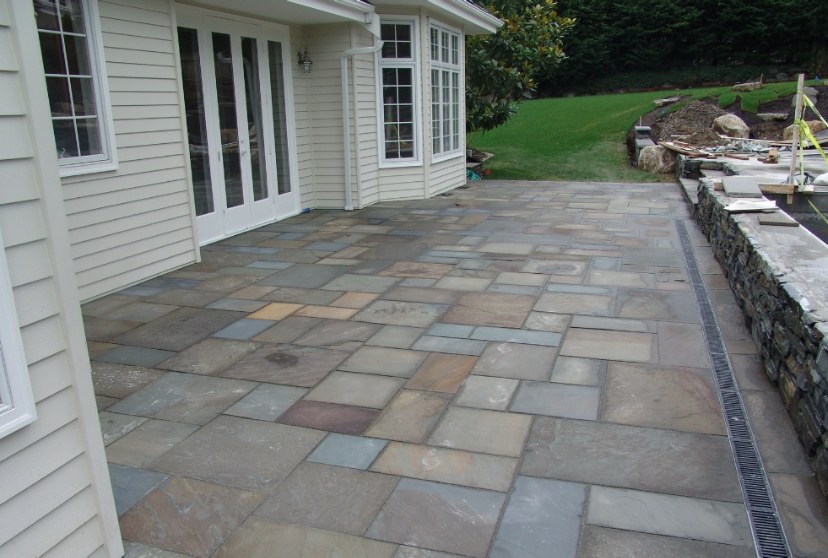 Full-Color Bluestone Patio